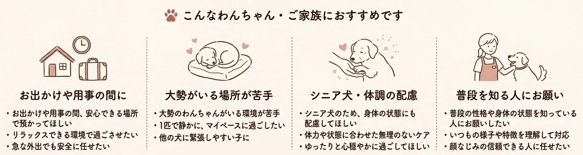 わんこのファーストクラスの様子
